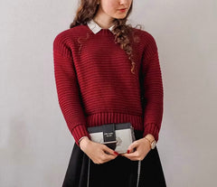 Women's Chunky Knit Pullover Sweater